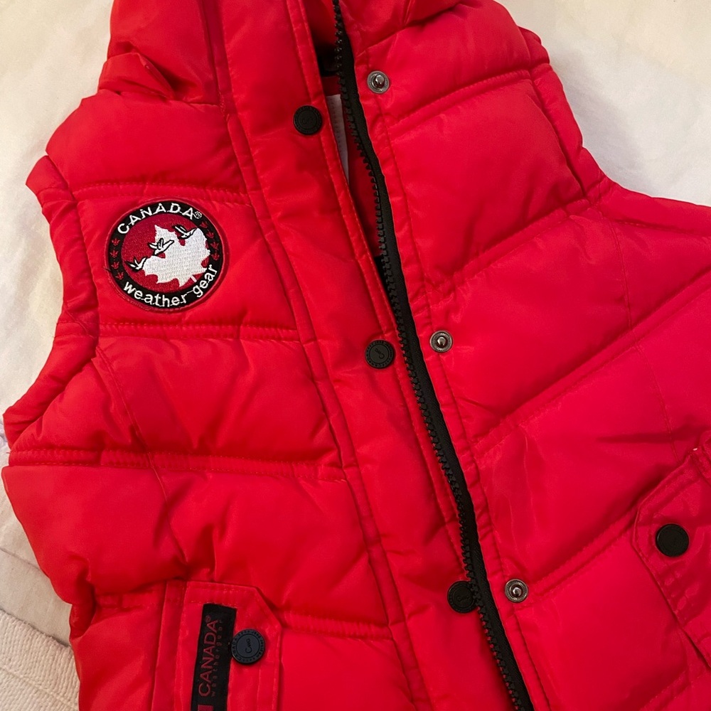 Canada Weather Gear Kids Red Puffer Vest